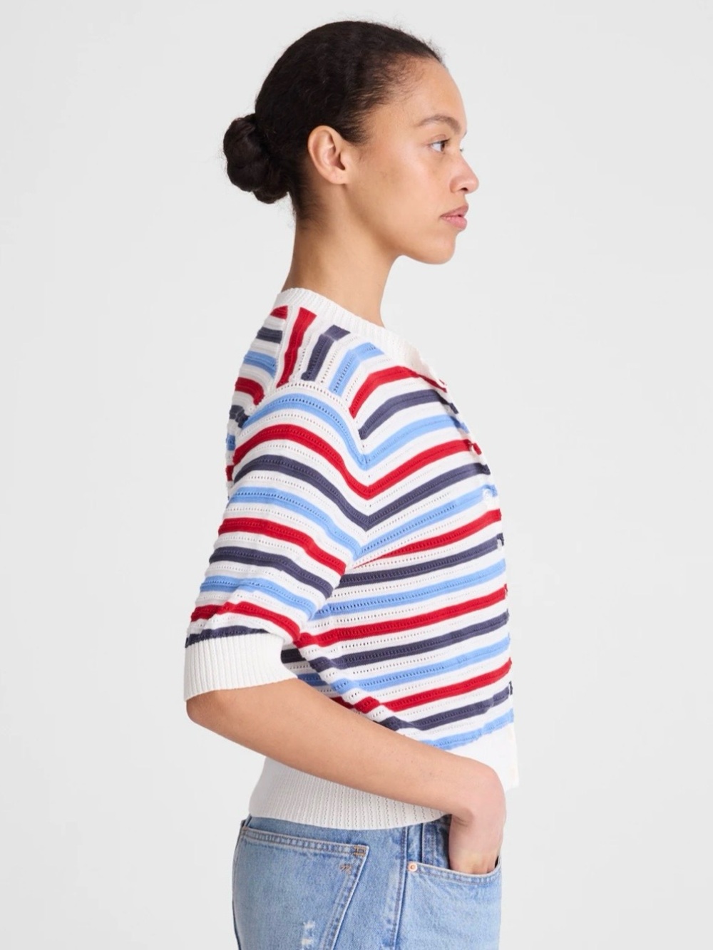 Madewell Textured Short-Sleeve Cardigan - never worn - Picture 2 of 12